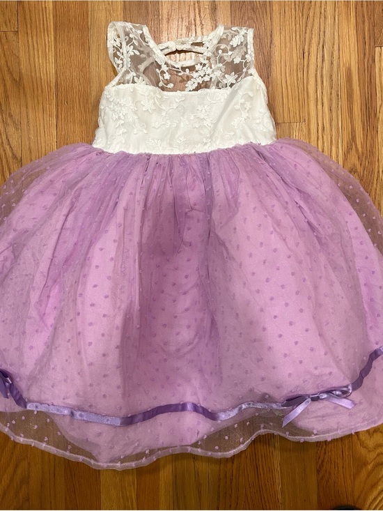 Oh shana! Other - Oh Shana! 7/8 white lace and purple dress